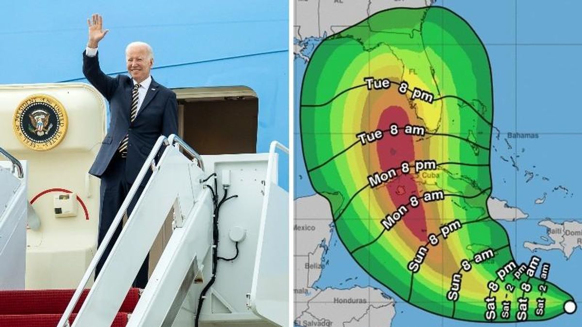Biden plans to stump in Florida as potential major hurricane approaches