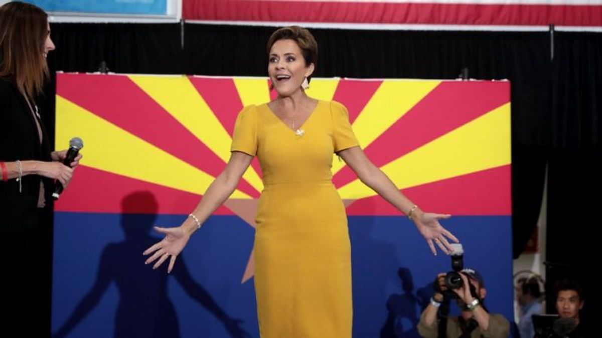 'Should we tell her?': Kari Lake roasted over her rally entrance song choice
