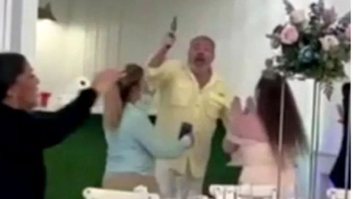 Watch: Chaos erupts at Florida wedding reception as enraged worker waves gun