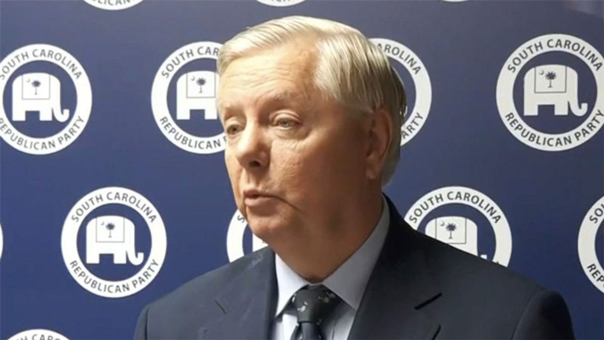 Lindsey Graham roasted for letting Trump turn him into a 'Ginsu knives pitchman' desperate for cash