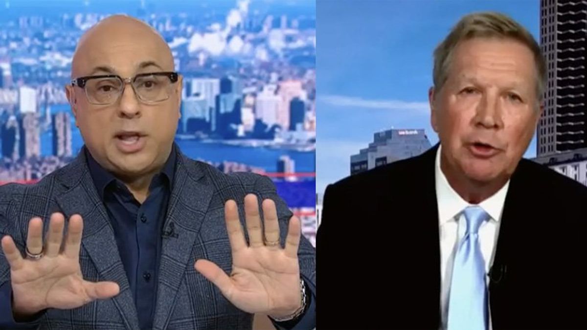 'Can I finish!': GOPer Kasich snaps at MSNBC's Velshi in chaotic argument over taxing the rich