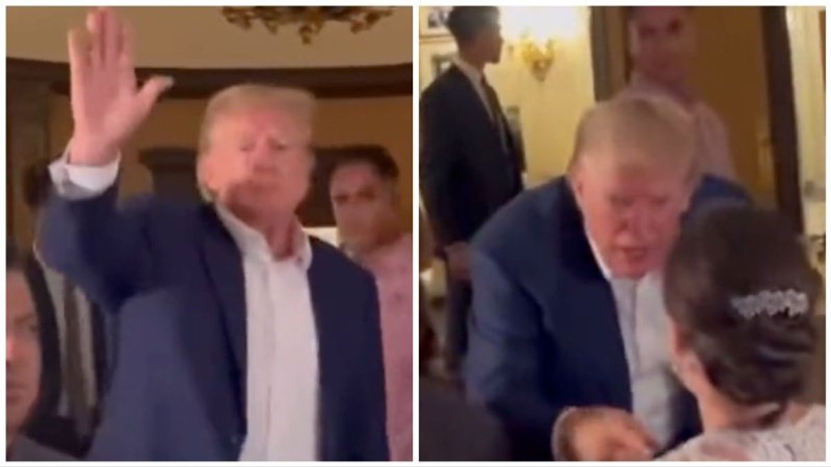 Trump crashes wedding at his New Jersey club hours after pleading 'not guilty' to Jan. 6 charges: report