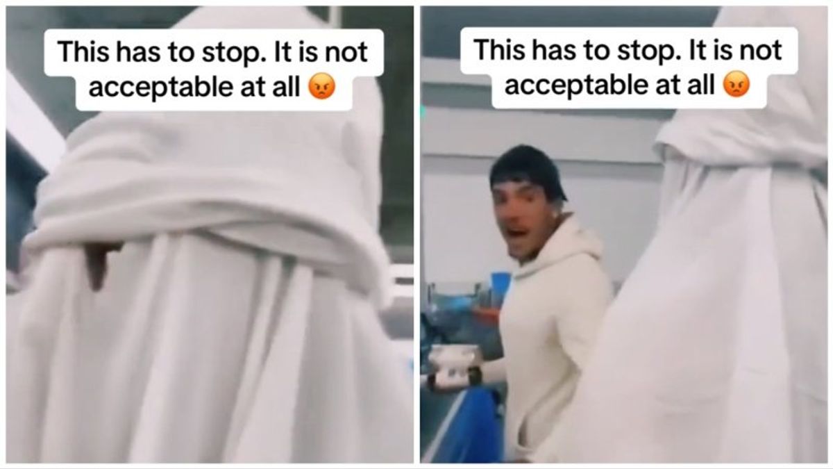 Watch: Biracial teen harassed in Kentucky Walmart by juveniles wearing KKK hood
