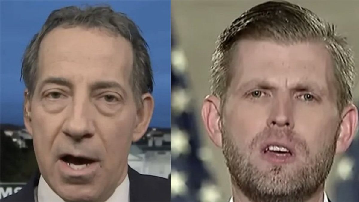 'Outrageous': Jamie Raskin buries Eric Trump for raking in millions in foreign cash