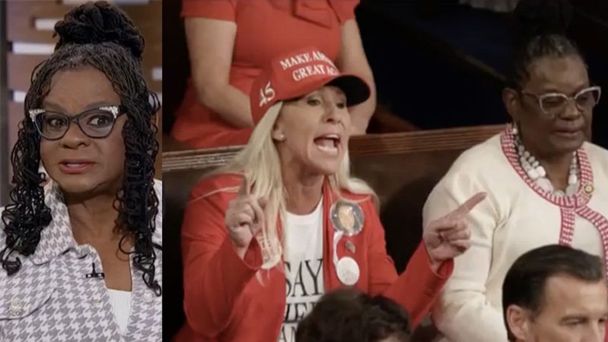 Dem lawmaker who sat next to MTG dishes on her 'muttering' during Biden address