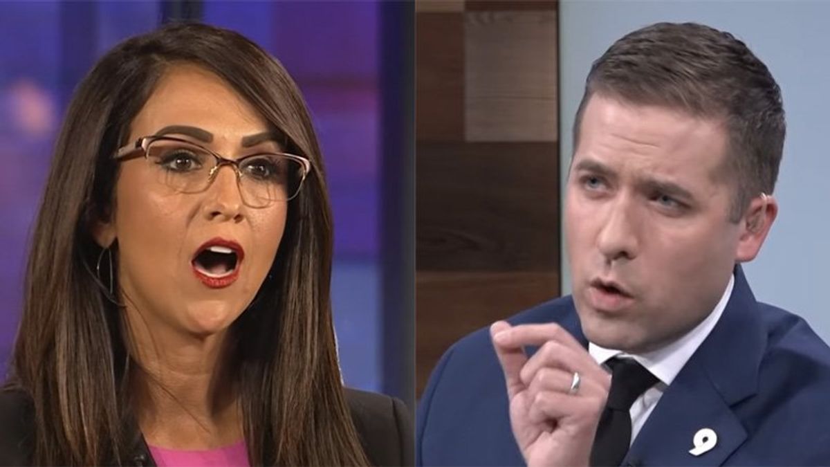 Watch: Lauren Boebert loses it on debate moderator as he grills her on Beetlejuice lies