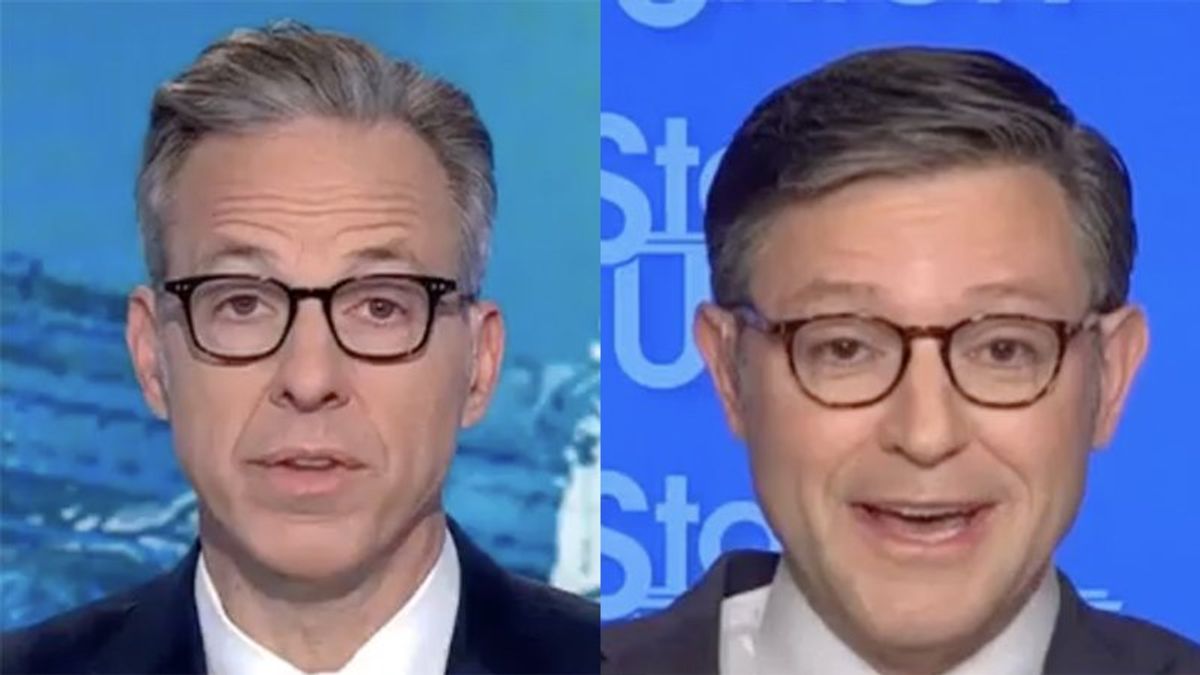 'Don't say that!' Mike Johnson flips out on CNN's Tapper over Trump's vulgar rally story