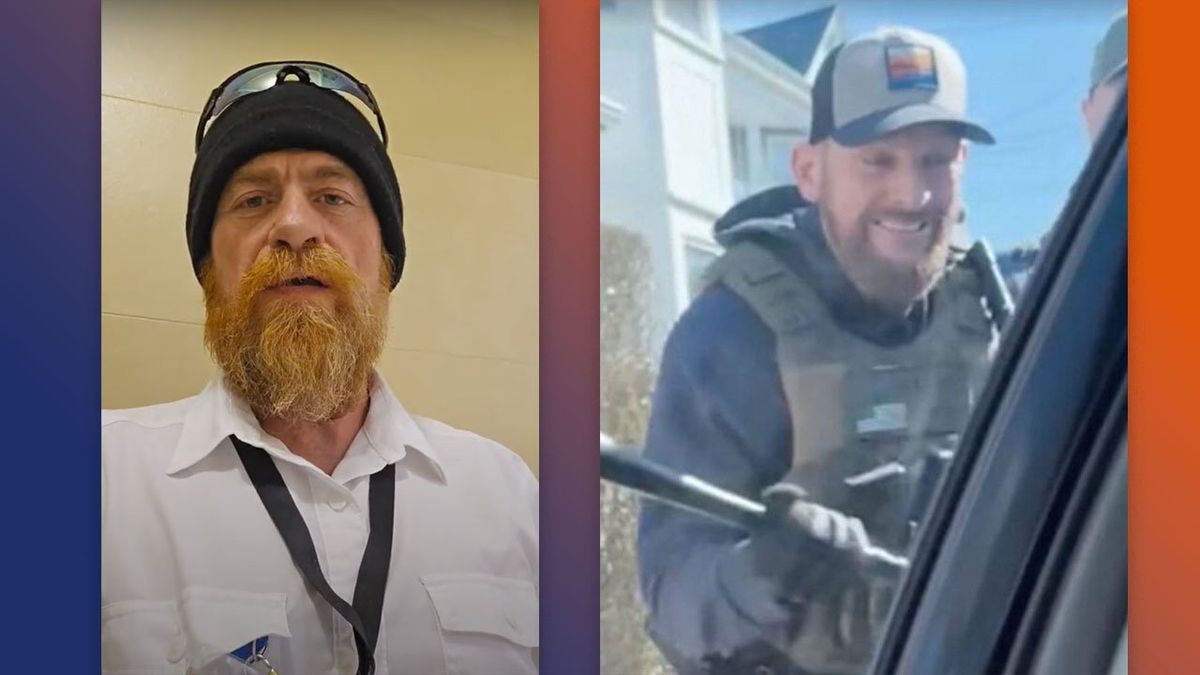 Militia founder wrongly identified as ICE agent in viral window-smashing video