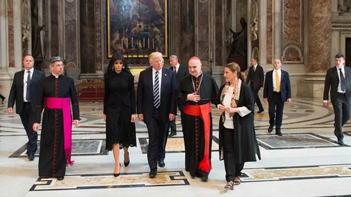 'It's not a barbecue': Trump mocked over excited post he'll attend Pope's funeral