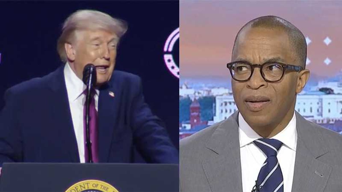 Trump's 'out there' UFO rally outburst sets off laughter on MS NOW