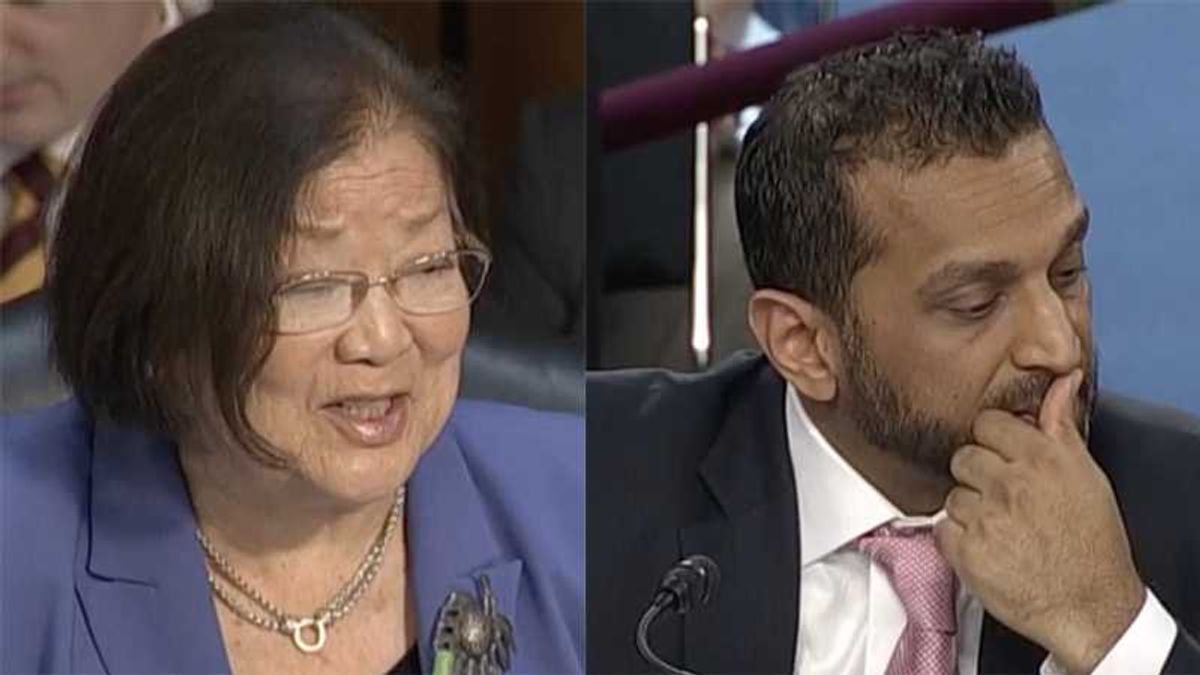 Kash Patel hammered with harsh 'you have been so drunk' lecture by Dem senator