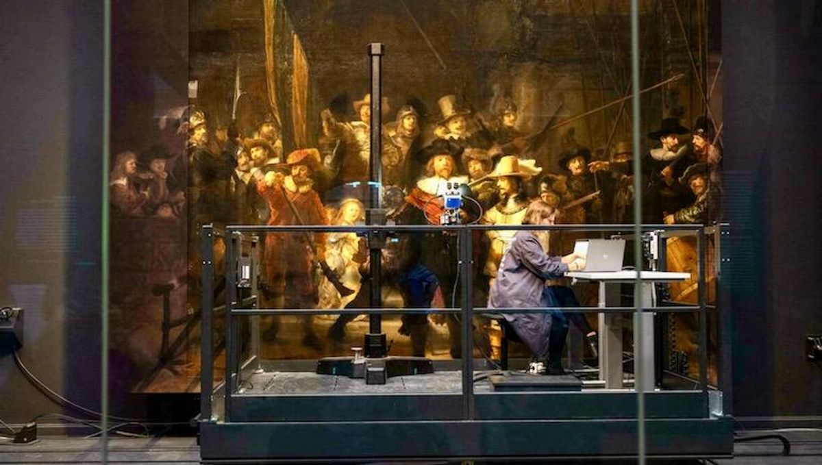 Restorers discover hidden sketch in Rembrandt's 'The Night Watch'