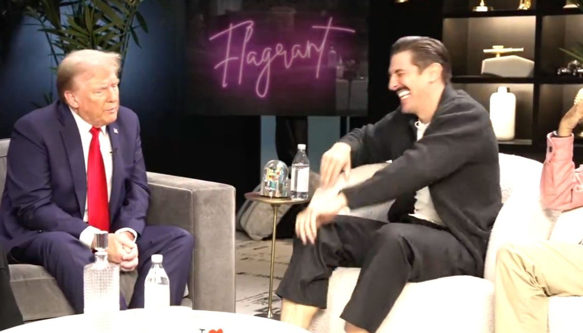 Podcast host laughs in Trump's face when ex-president calls himself 'a truthful person'