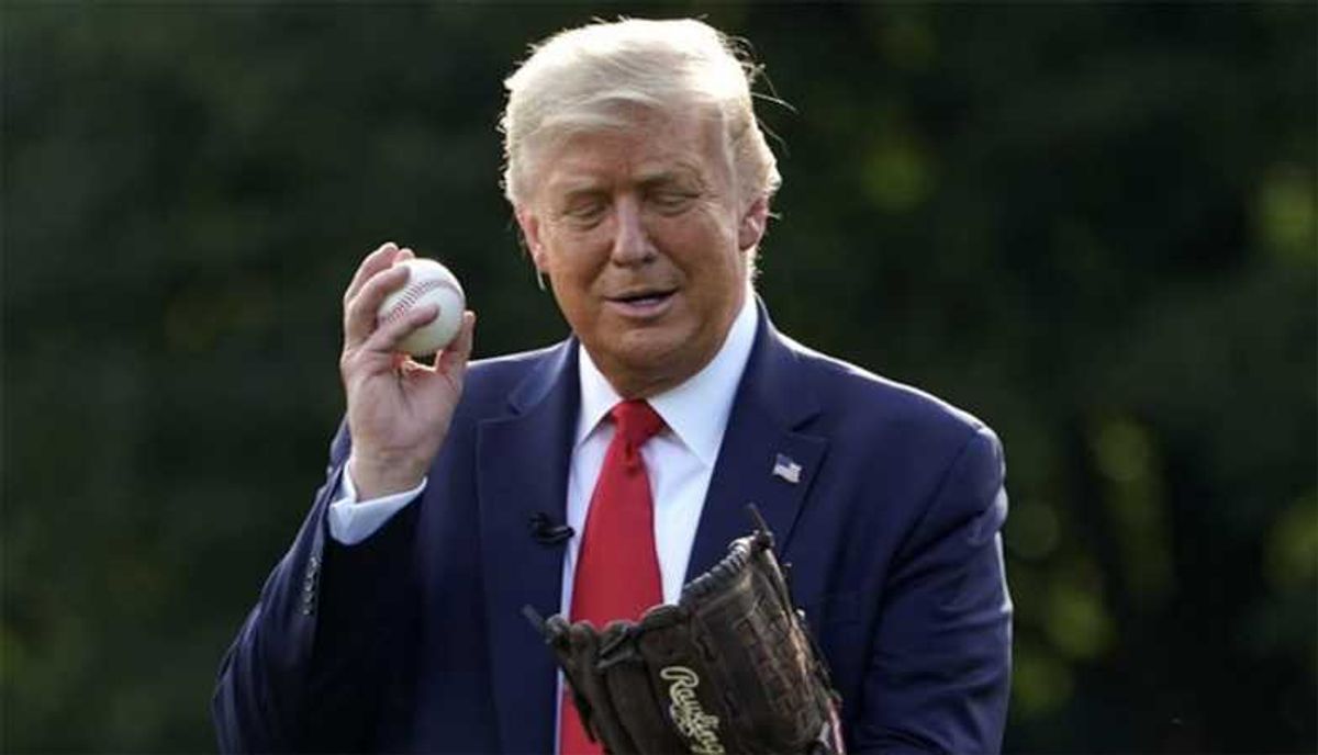 'We've seen him throw a ball': Trump's baseball boasts buried with humiliating fact-check