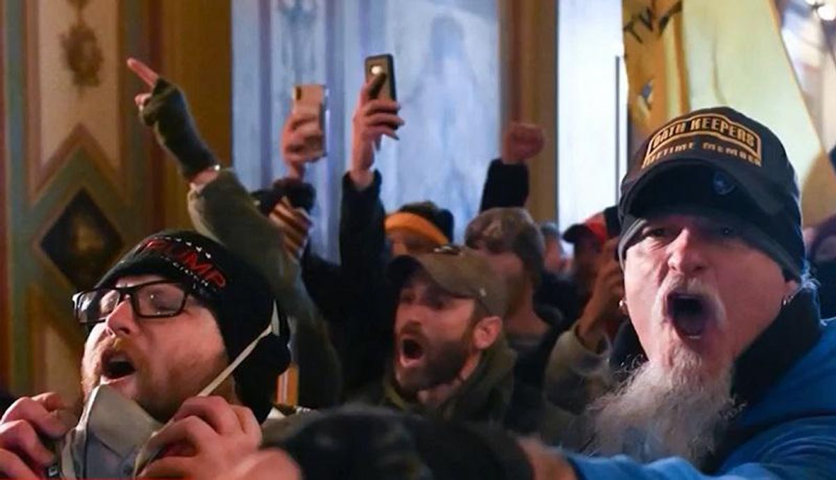 Oath Keepers leader refuses to back down after members are arrested for involvement in Trump insurrection