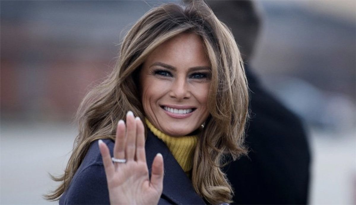 Melania Trump draws fire over 'awfully strange' photo-op at National Archives