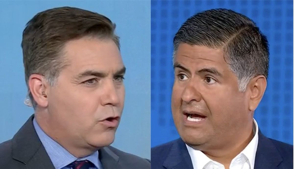 Watch: CNN's Acosta snaps at conservative for ducking Trump debate lies questions