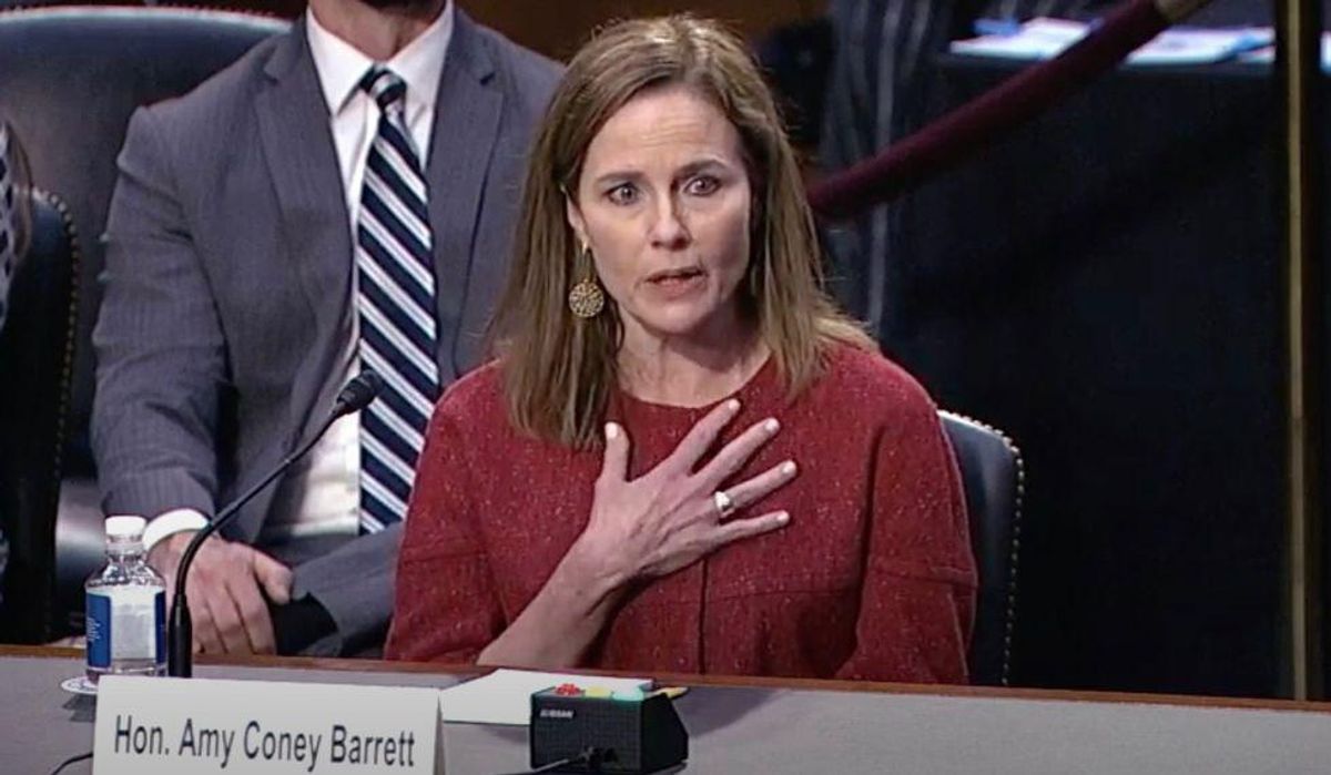 Amy Coney Barrett uses bizarre analogy of babysitter and amusement park in student loan opinion