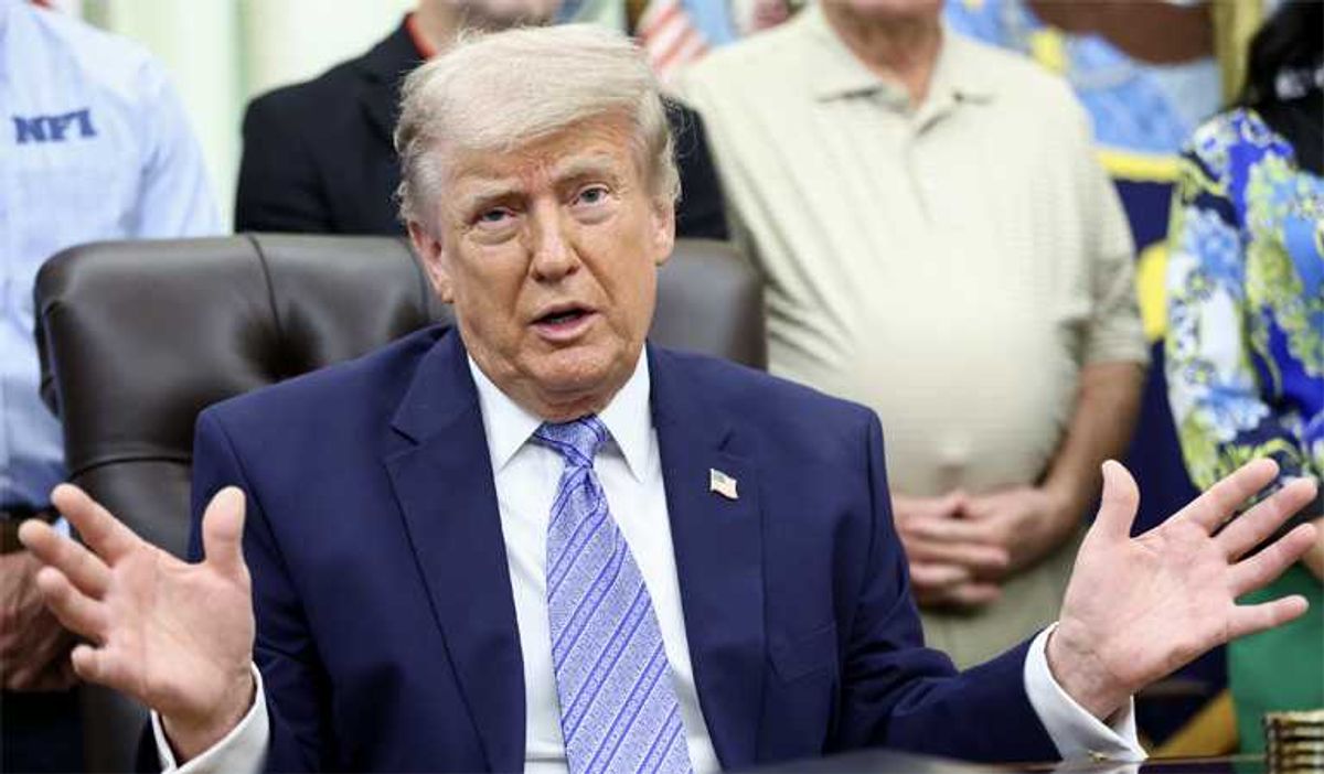 Questions raised as Trump fails to stand in Oval Office address