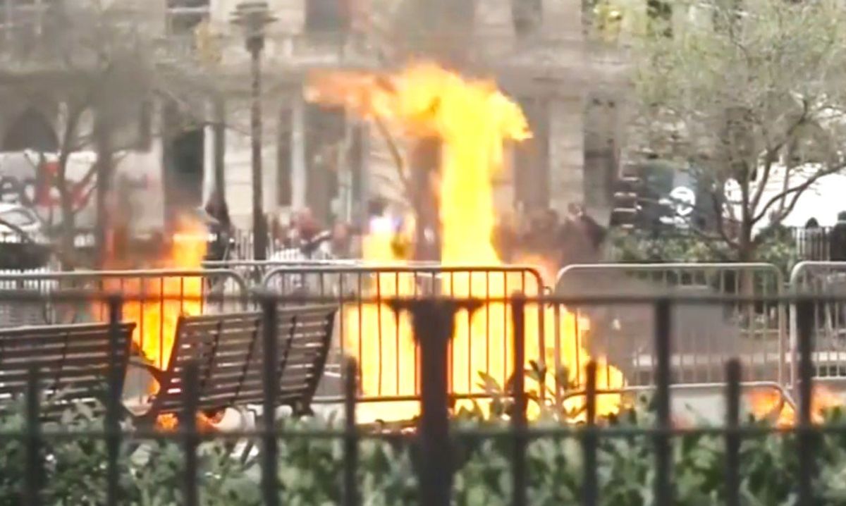 Man sets himself on fire outside Trump trial courthouse
