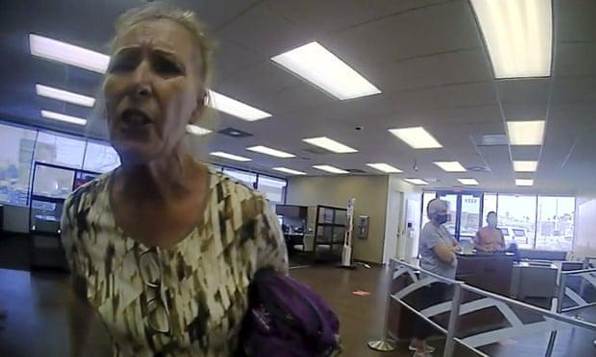 Cops arrest indignant anti-masker -- after she rants 'What are you going to do, arrest me?'