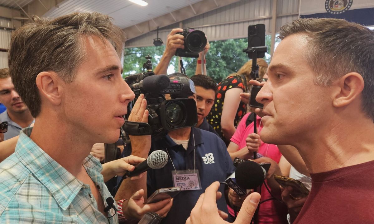 ‘Why are you so weird?’: Lucas Kunce taunts Josh Hawley