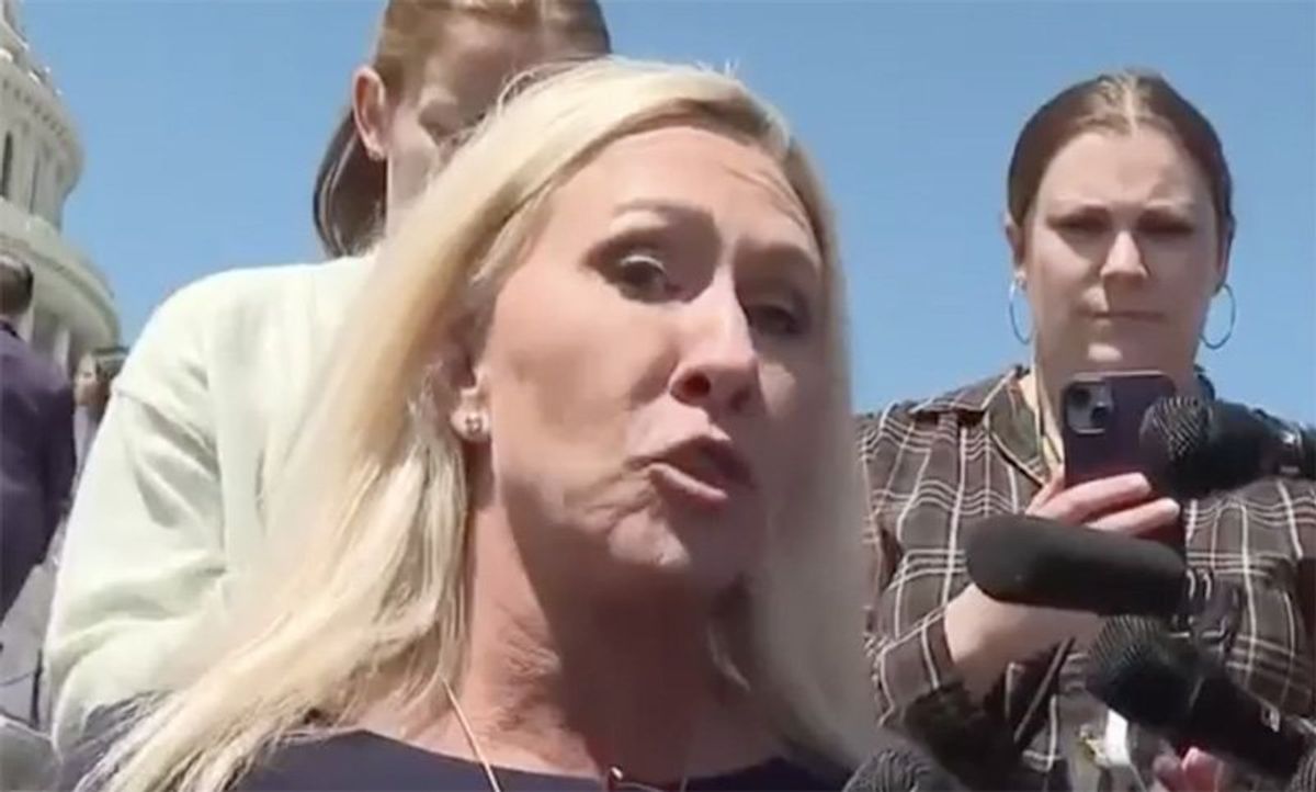 Watch: Marjorie Taylor Greene swears and loses it after House passes Ukraine bill