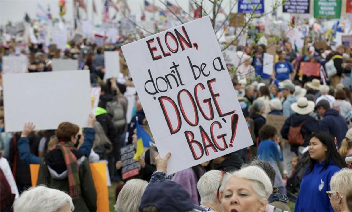 'Hands Off!' Anti-Trump Americans flood Washington