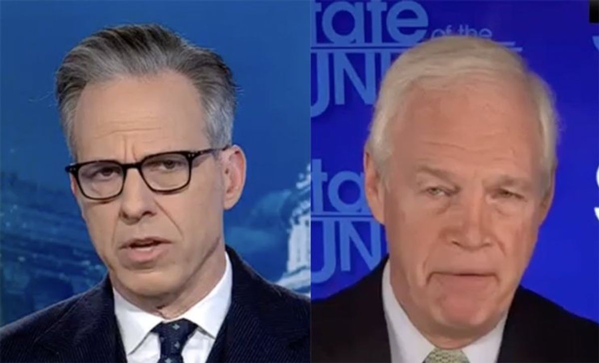 Watch: GOP's Ron Johnson cornered by CNN's Tapper over IRS 'weaponization' rant