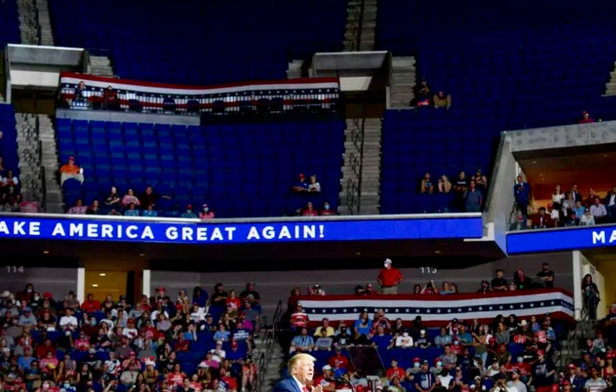 'Crowd has been thinning': Trump supporters reportedly 'walking out' of N.J. rally