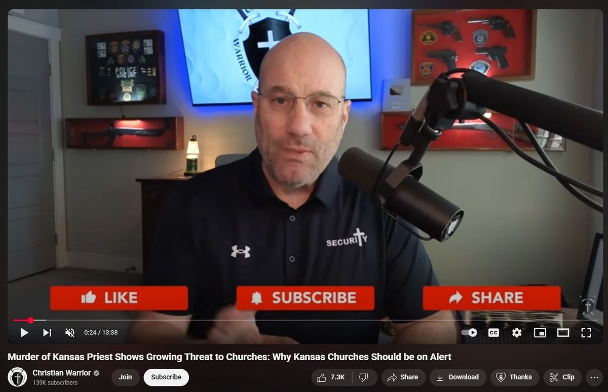 What is a Christian Warrior? Shooting of Kansas priest draws security YouTuber's attention