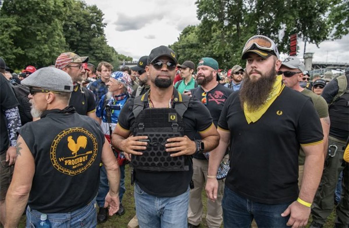'Rewriting history': Pardoned Proud Boys have 'cryptic' plan to 'reclaim'  masculinity