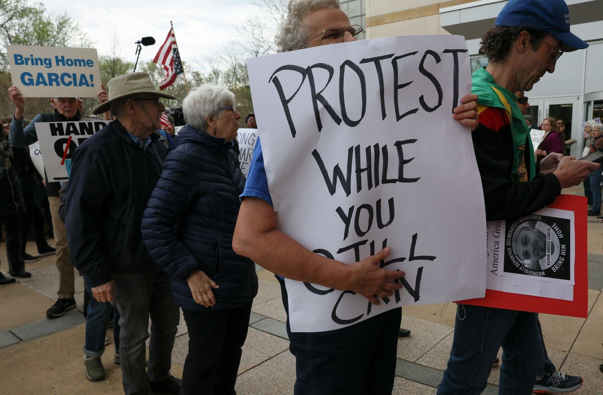 'They want us to fight alone': Dozens of groups unite in show of force against Trump