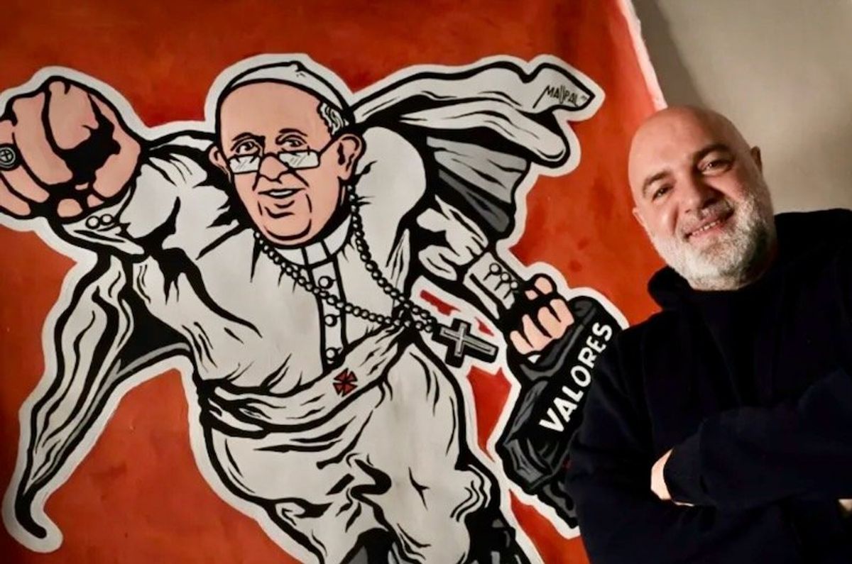 From satirical street art to Vatican designer