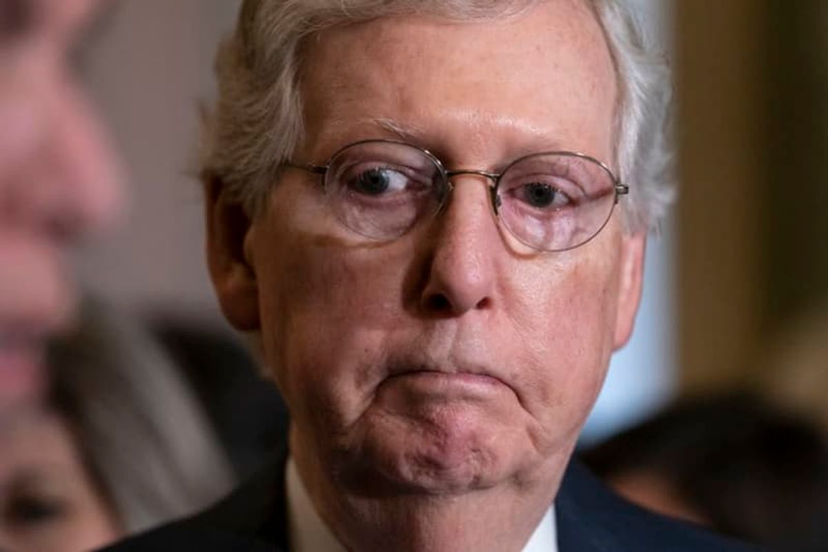 Mitch McConnell warned of a looming 'death spiral' before all hell broke loose on Capitol Hill