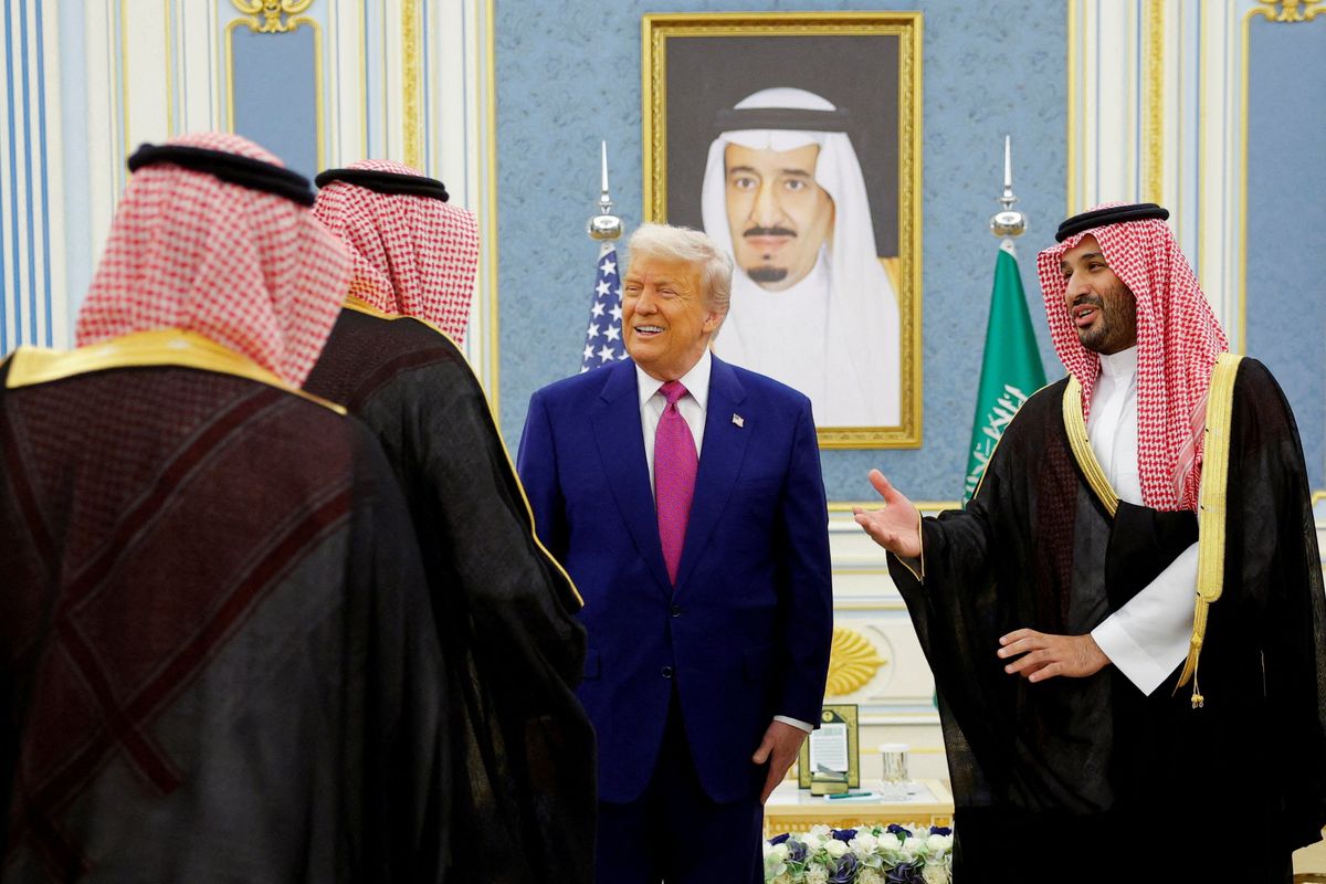 The bizarre taste of home Saudi royals flew in for Trump visit