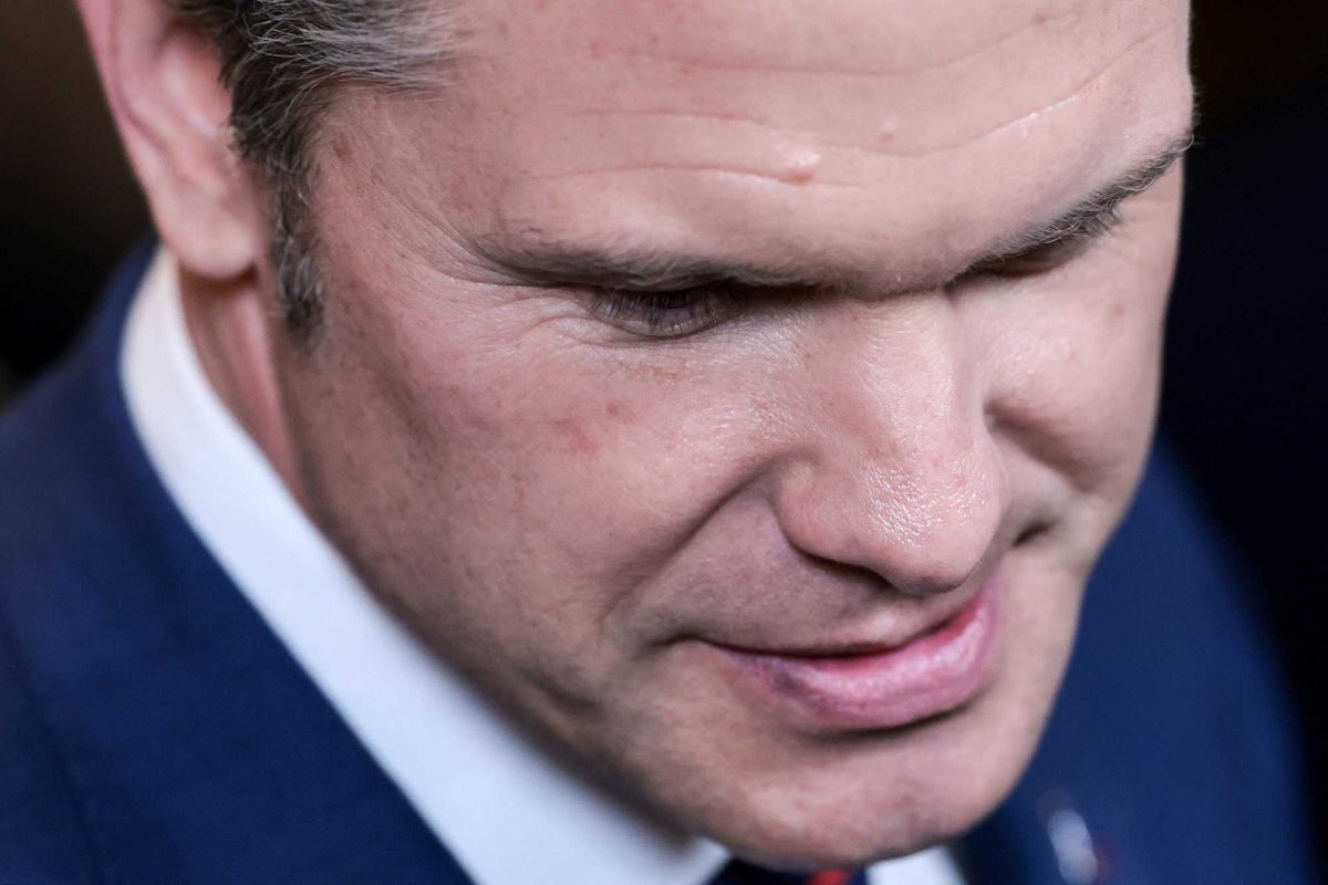 Pete Hegseth clams up when asked about deadly strike on Iranian elementary school