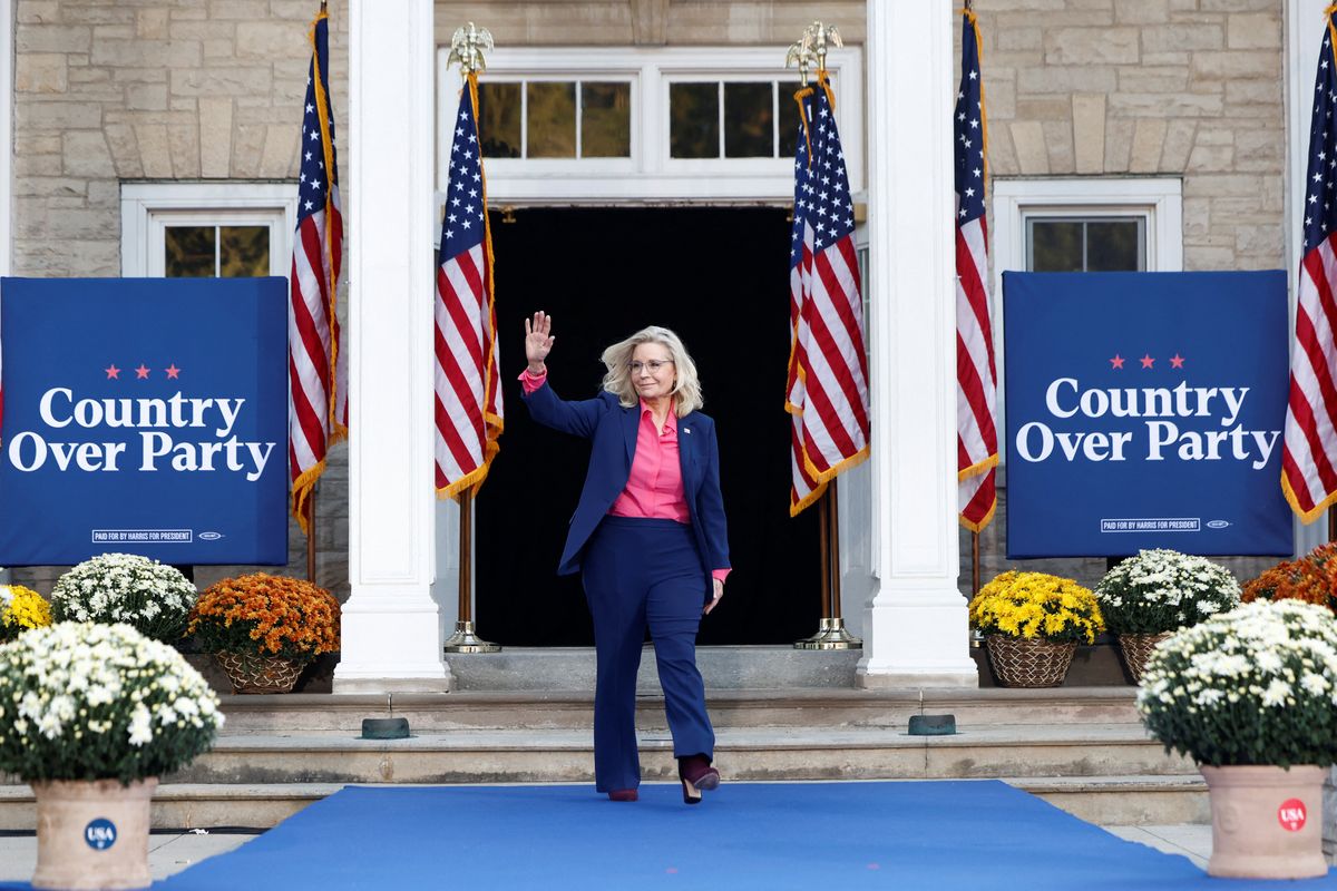 'Horrible statements': Angry Trump makes strange claim about Liz Cheney's Harris comments