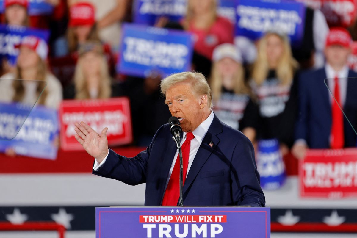 'I sweat': Trump uses bizarre imitation to attack Harris as campaign nears end