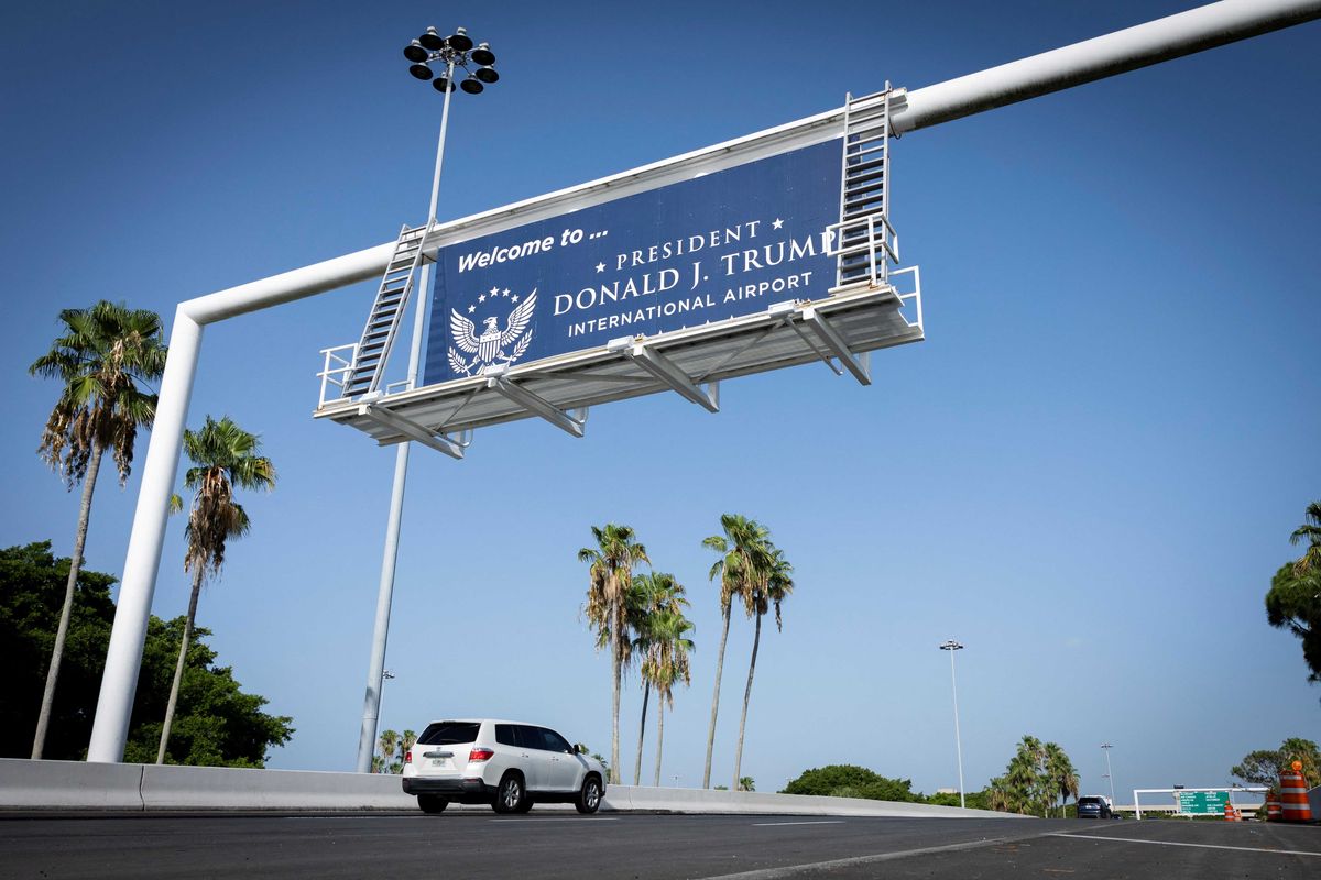 ‘I will never fly into there, never!’: Airport patrons revolt after Trump name change