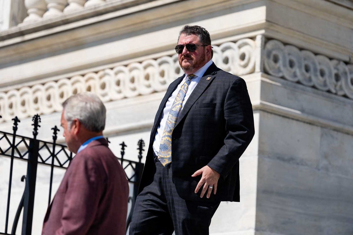 MAGA Congressman caught on camera committing ‘strange’ act at stranger’s doorstep: report