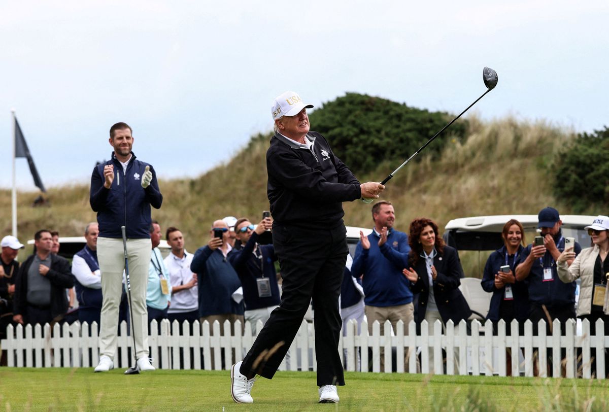 Trump mocked online for taking weekend golf vacation after getting 'dog-walked by Putin'