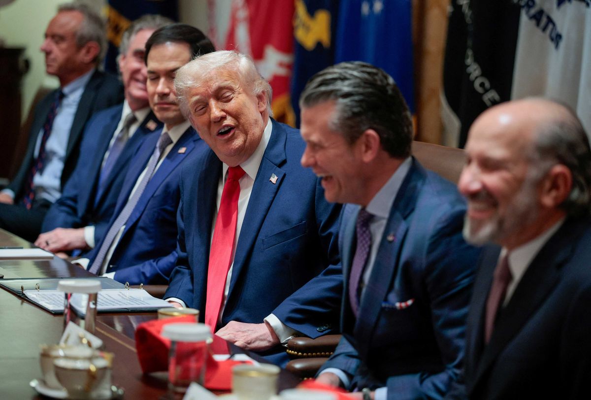 Outlandish experiment shows top officials risking physical injury to please Trump
