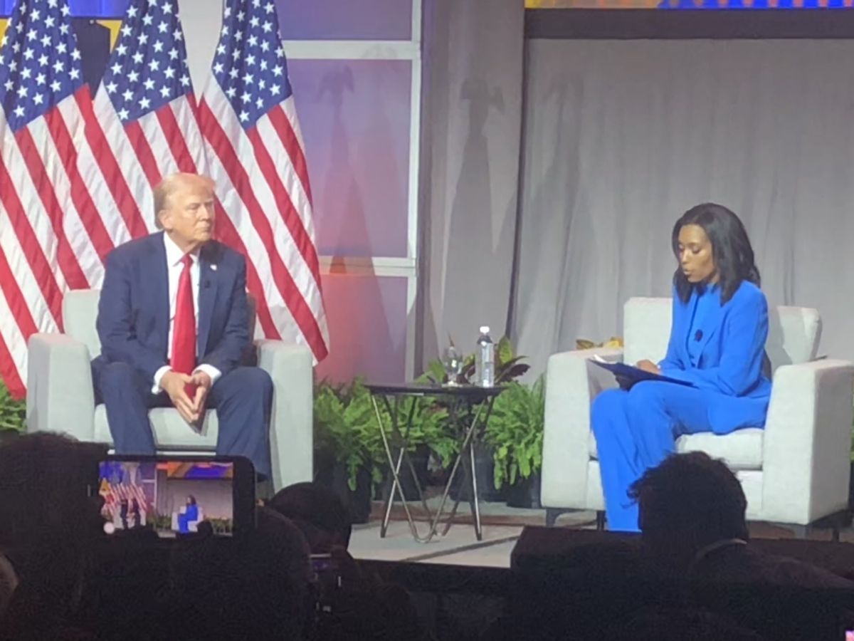 Trump opens Black journalists conference by calling moderator 'horrible' and 'nasty'