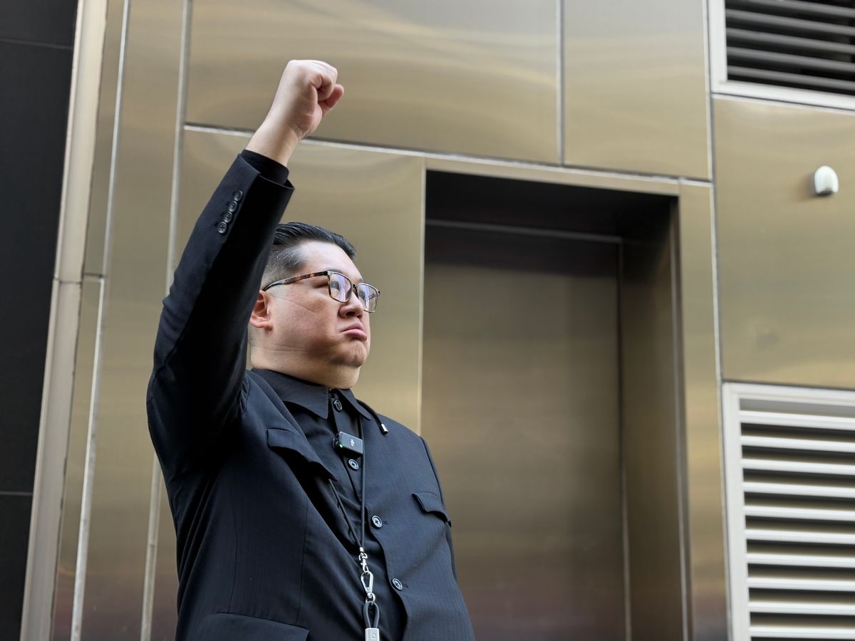 Kim Jong Un imitator to cheering Trump supporters: 'Death to Democracy!'