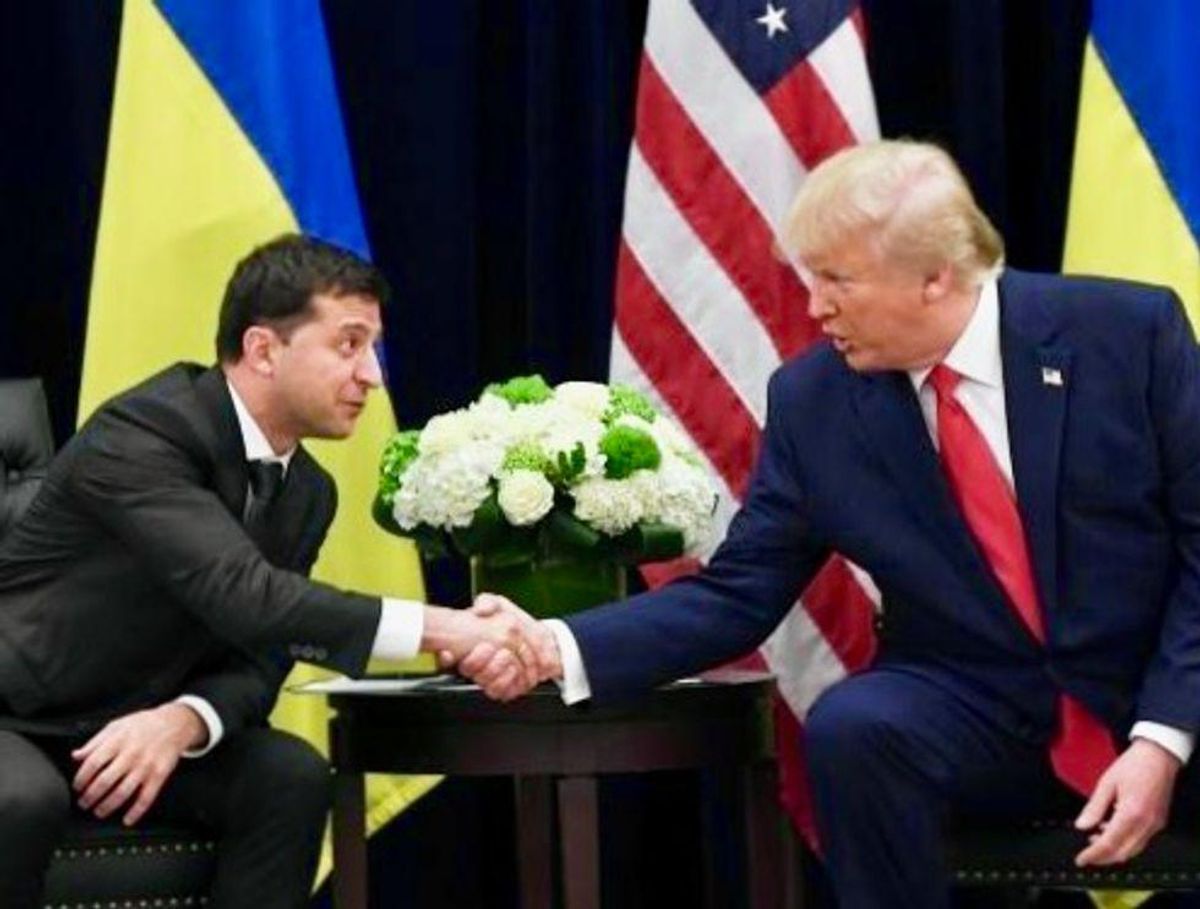 Trump calls again for blackmailing Ukraine – echoing what got him impeached