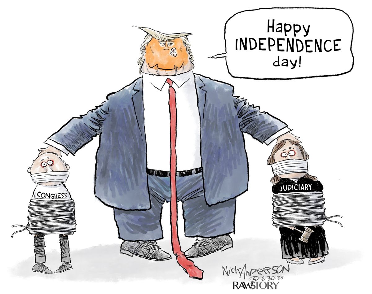 The ties that bind: Trump celebrates his own version of Independence Day