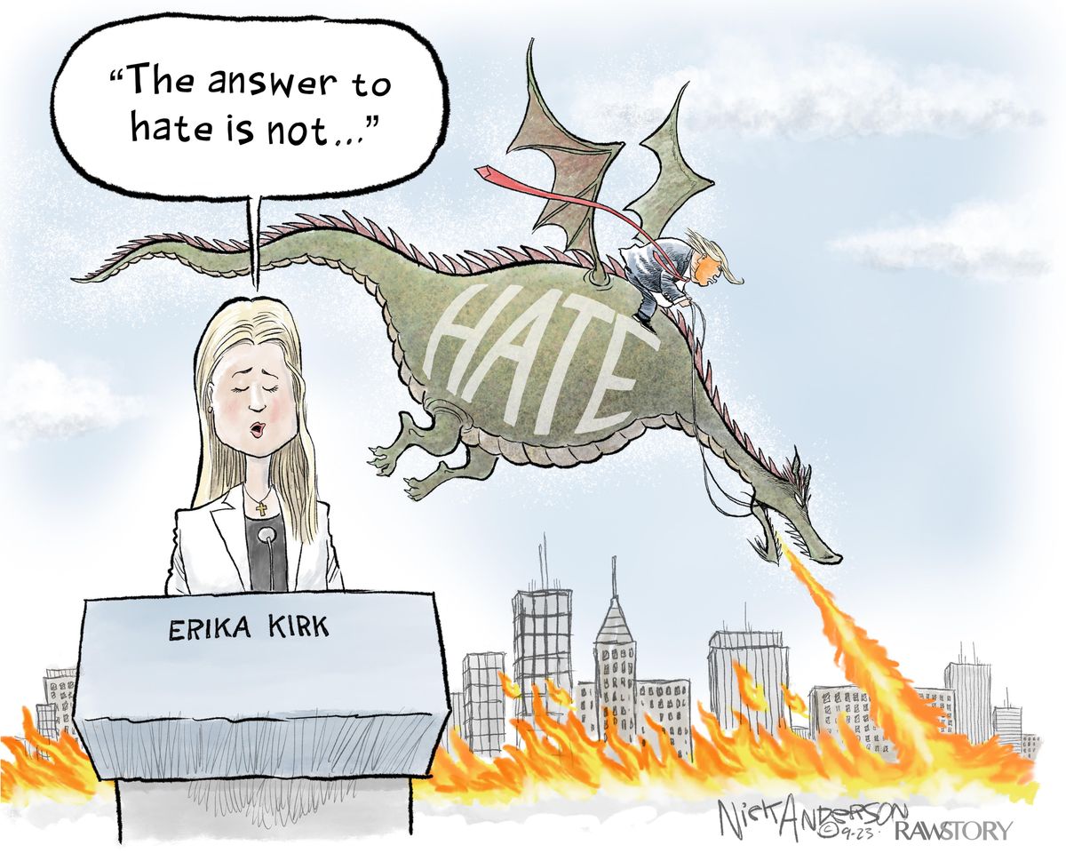 Trump comes in hot as Charlie Kirk's widow preaches forgiveness