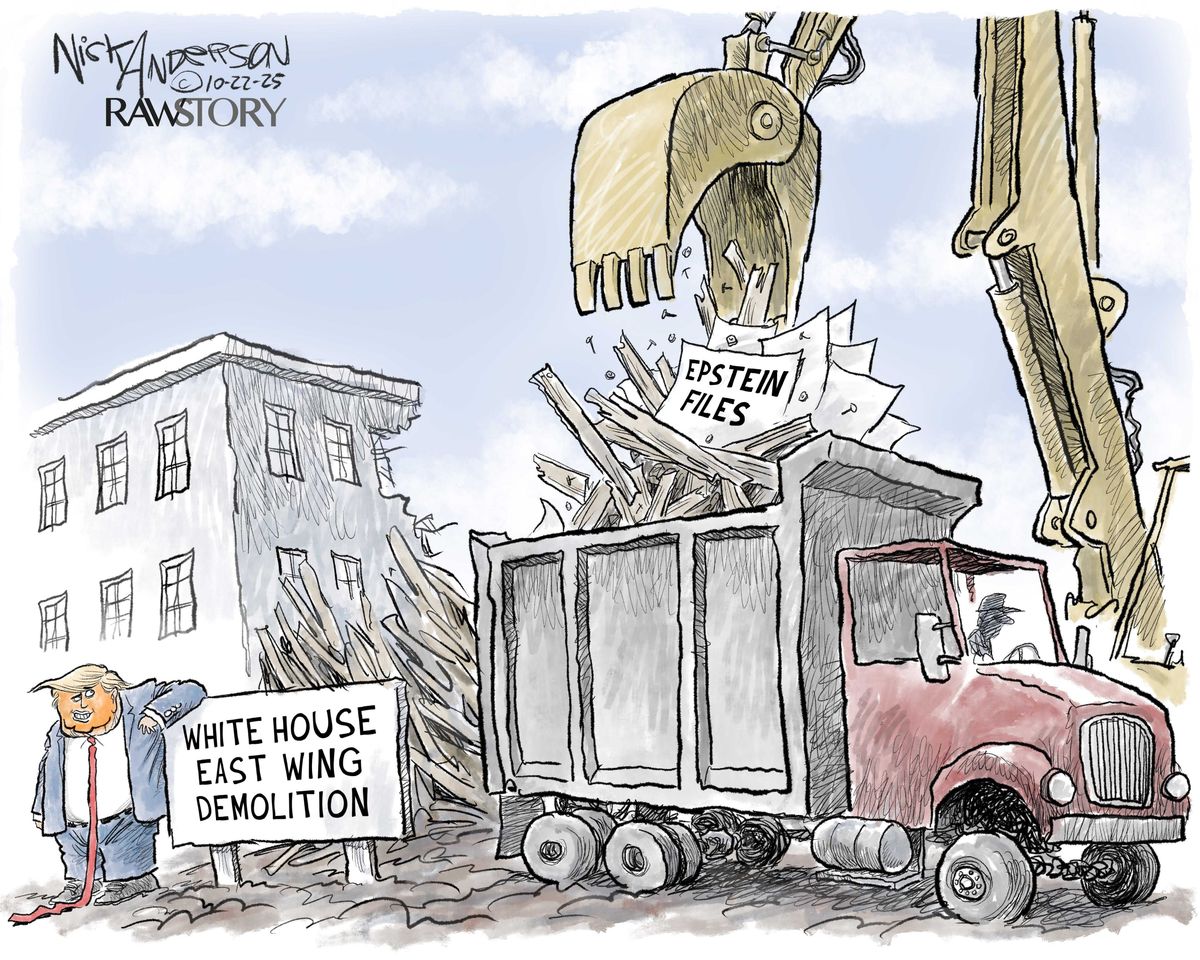 While the East Wing crumbles, the truth gets buried