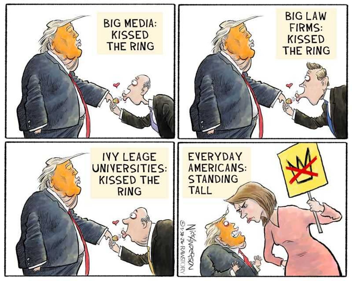 Trump gets a look at who isn't bending the knee